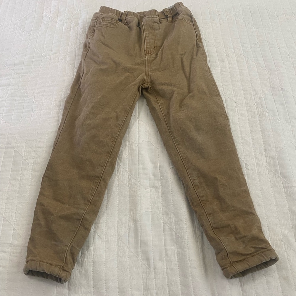 SHEIN Kid's Corduroy Pants in Tan